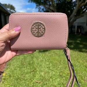 SG SUGU Penny Small Compact Wallet With Medallion Tree of Life Detail In…